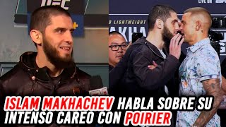 Islam Makhachev habla sobre su intenso careo con Dustin Poirier