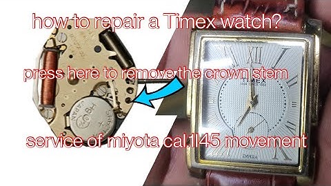 how to repair a Timex watch? servicing miyota cal.1l45 movement#watches #miyota  #timex