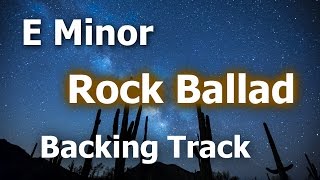 Slow Rock Ballad Backing Track in Em chords