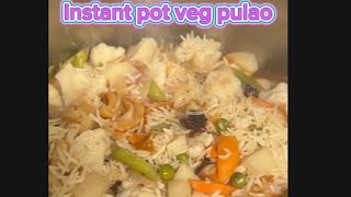 Instant Pot Vegetable pulao | How to make veg pulao in instant pot | Easy one pot pulao recipe