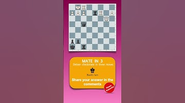 Mate in 3 Moves #shorts #chess #puzzle #chesspuzzle #chessproblem