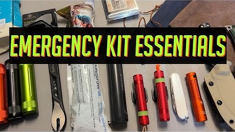 Emergency & Surival Kit Essentials !