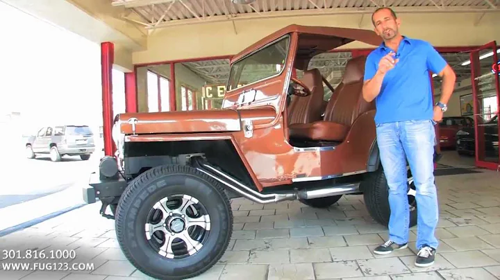 1951 Willys Jeep 4X4 for sale with test drive, driving sounds, and walk through video