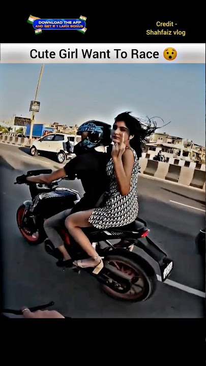 @shahfaiz2 Chapri Girl Want To Race With Me 😱 #girl #shorts #bike #rider #youtubeshorts #vlog #ktm