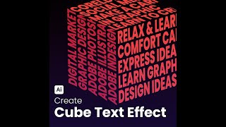 Learn How To Create Cube Text Effect Using Adobe Illustrator - Colorcode