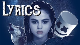 Selena gomez, marshmello - wolves (typography)