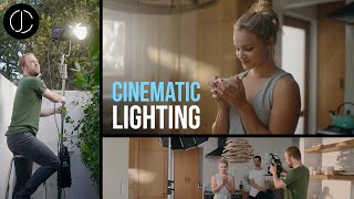 How to light an INTERIOR SCENE - Day & Night - CINEMATIC LIGHTING with NANLITE FORZA 720B
