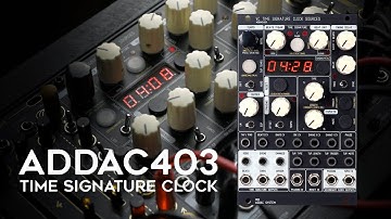 ADDAC System | ADDAC403 VC Time Signature Clock Sources