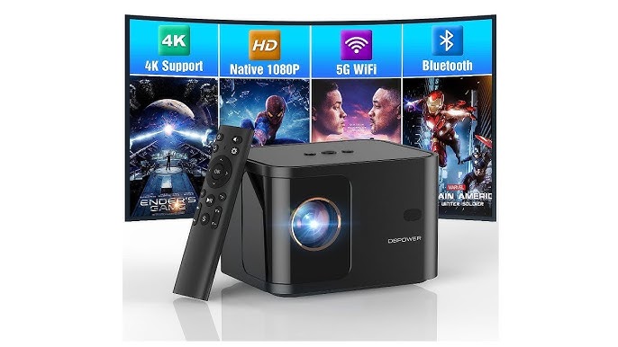 Achetez L005 510 ASIN 1080P Mini Projecteur Prise en Charge de 4k HD Video  LED Film Bluetooth Portable Projecteur ATV Google  Certified Netflix  Licence - Bouchon ue de Chine