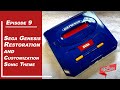 Sega Genesis console restoration and customization - Sonic Theme