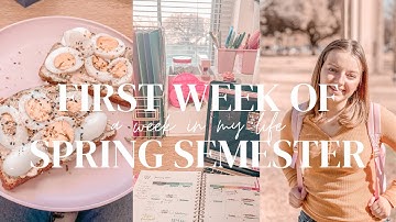FIRST WEEK OF SPRING SEMESTER 2023 (week in my life)