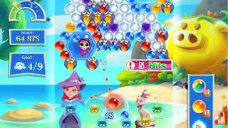 Bubble Witch 2 Saga Level 2064 with no booster & 2 bubbles left