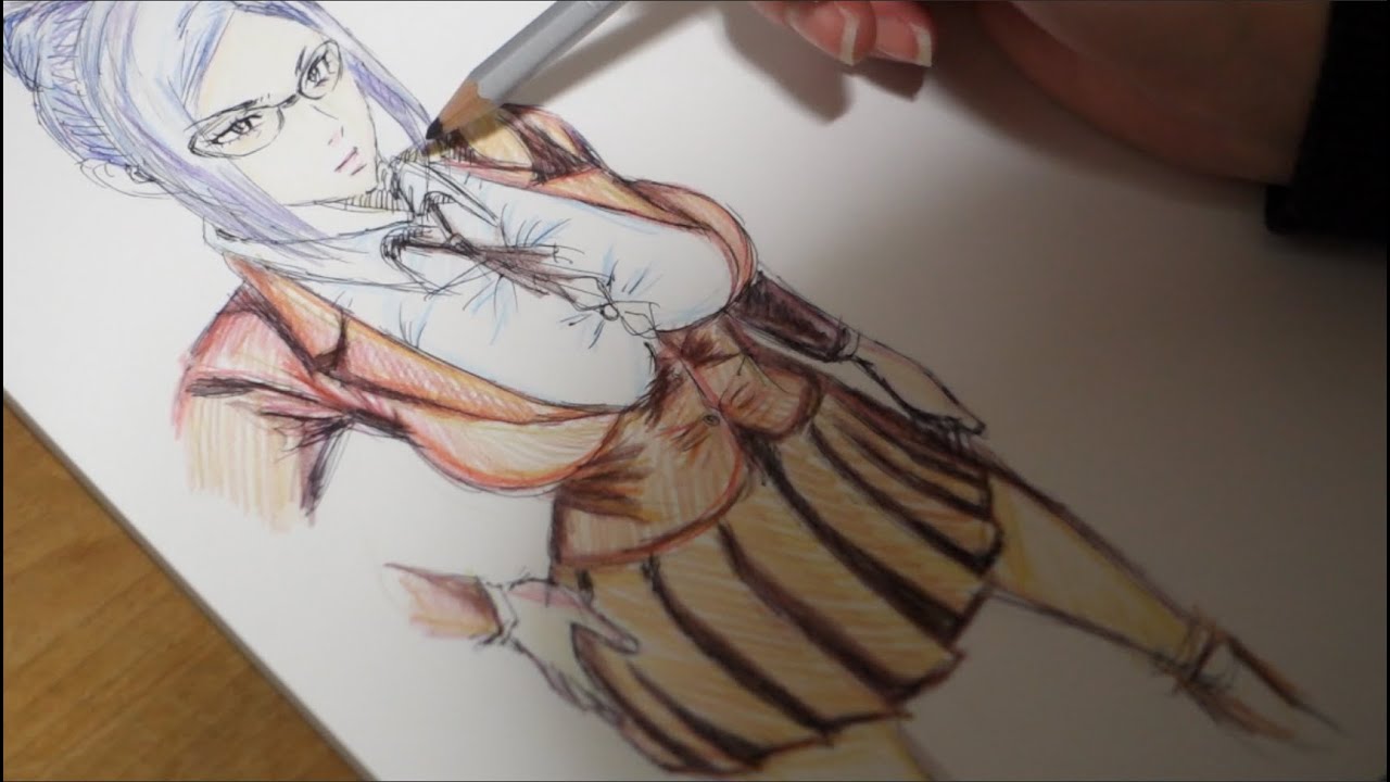 監獄学園 プリズンスクール 白木芽衣子を描いてみた Drawing Meiko Shiraki From Prison School Youtube