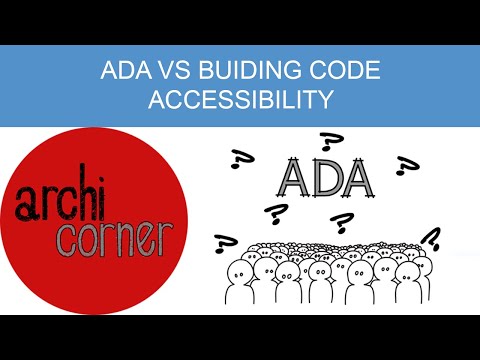 AC 006 ADA vs Bldg Code Accessibility