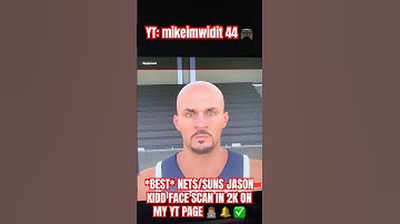 How To Look Like Jason Kidd In 2K24 *BEST* Jason Kidd Face Creation (Nets/Suns) #2K #shorts #nba2k24