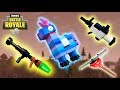 Lego Fortnite - (Rocket Launcher, SCAR, Plunja And Llama)