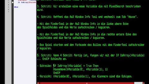 AutoIt Bot Anleitung: CurveBall ; Thema: PixelSearch und Bot