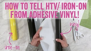 How to tell HTV/ iron-on from adhesive vinyl! screenshot 5