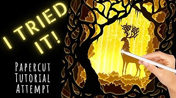 Is that BAMBI?? 🤯 Procreate tutorial attempt (Tatyworks ANIMATED PAPERCUT Lightbox tutorial).