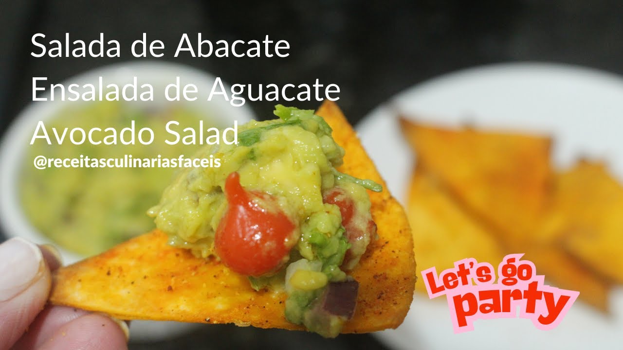 SALADA DE ABACATE: Receita Simples e Rápida #salada #saladadeabacate #saladas #saladasaudavel
