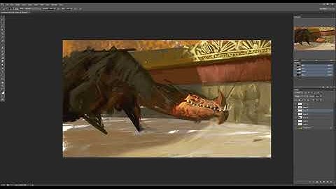 Making Of Final Boss Speed Painting by Mike Azevedo ( Speed-up )