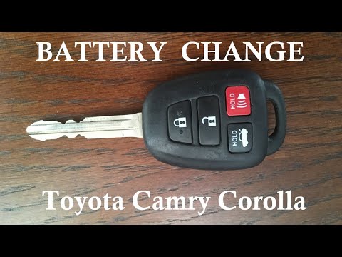 Change key fob battery in 2012 - 2017 Toyota Camry - YouTube