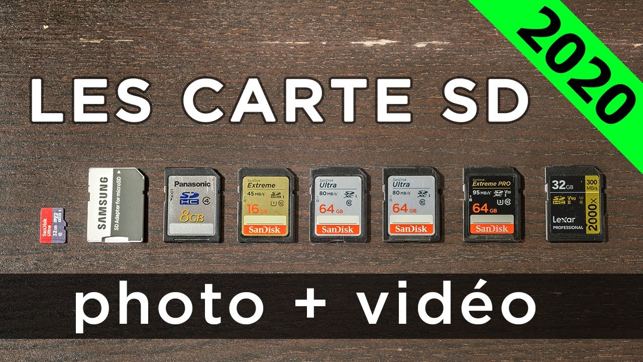 Comment choisir une carte SD photo / vidéo ? YouTube