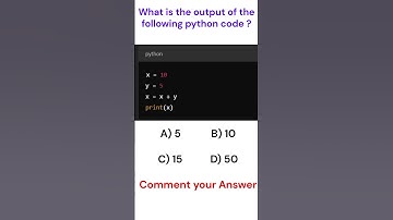 What is the output of the following Python code. #shorts #python