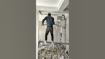 Wall Demolition Process #Construction #DIY #WorkProcess