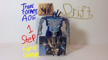 Video Review of the Transformers Age of Extinction One Step Changing: Autobot Drift