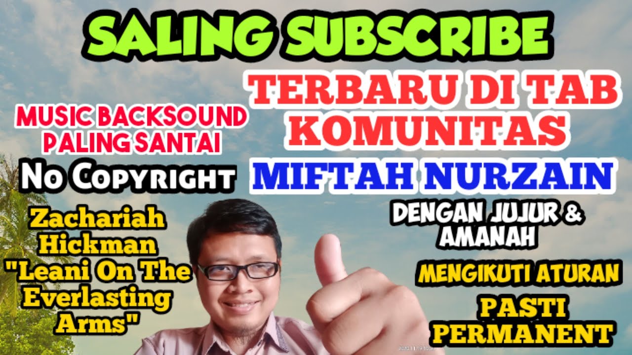 SALING SUBSCRIBE TERBARU YOUTUBE DI TAB KOMUNITAS YouTube