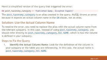 Resolving the Unknown Column Error in MySQL: A Guide to Query Fixes
