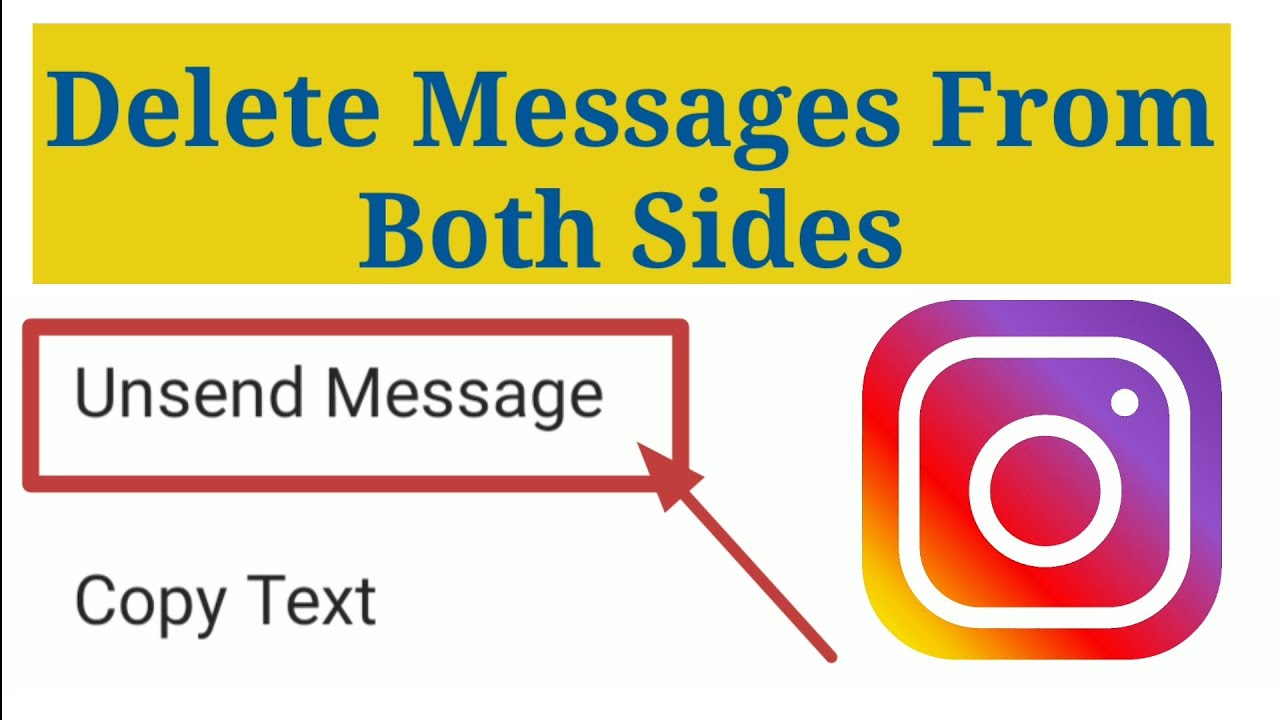 How To Delete Your Sent Messages On Instagram From Both Sides