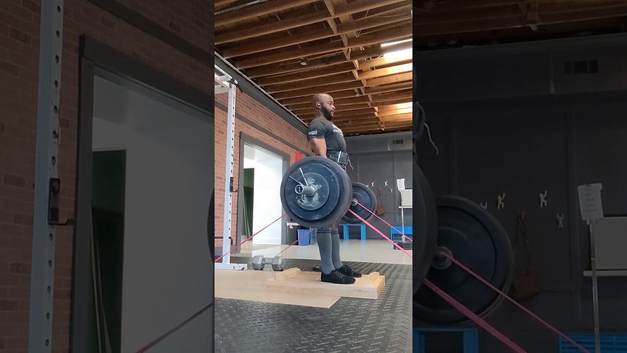 070420 Low Deficit Banded Conventional Deadlifts 405x3 RPE 8 YouTube
