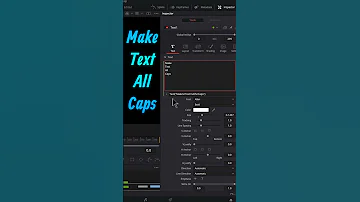 Make Text All Caps - DaVinci Resolve Fusion