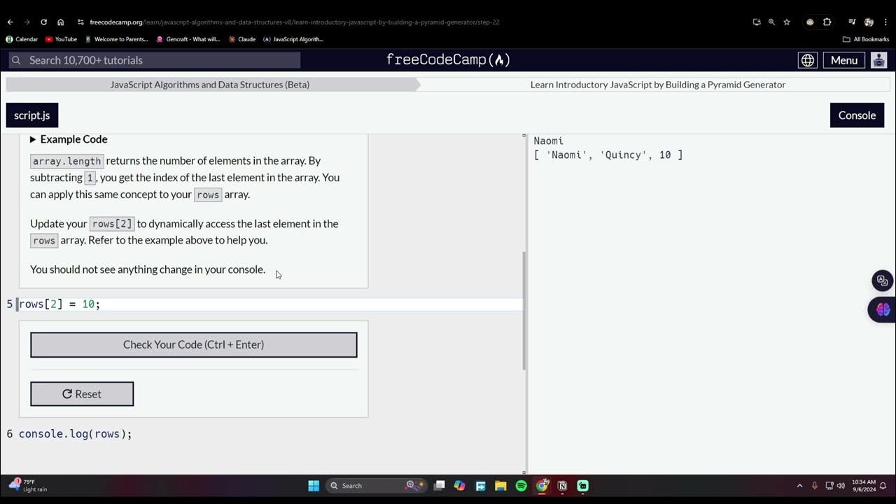 Building a Pyramid Generator Javascript 22 - YouTube
