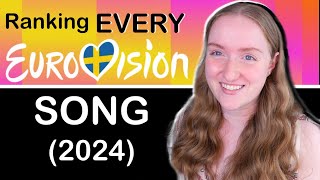 Reacting & Ranking every EUROVISION 2024 song (ALL 37 songs)