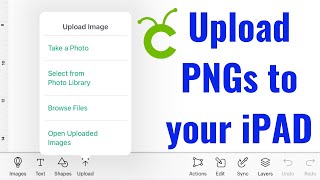 how to upload images to cricut design space ipad/iphone