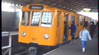 Eindrücke von der Berliner Hochbahn in Kreuzberg, Jan. 1989