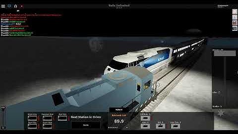 ROBLOX Rails Unlimited - Driving The Amtrak Coastliner Train