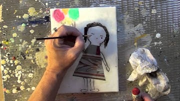 Wax on Wednesdays! #7 Encaustic Painting Collage