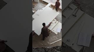 Wood Carpenter Working 🏡🔥 Part 146 #TileXNadeem #Shorts #TileWork #Construction #HomeDesign