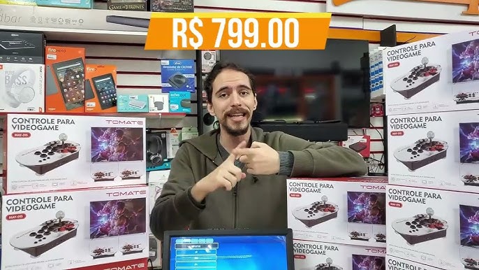 Videogame retro 22mil jogos 2 controles roda do PS1 p/ baixo - Zapach -  Eletrônicos e Beleza