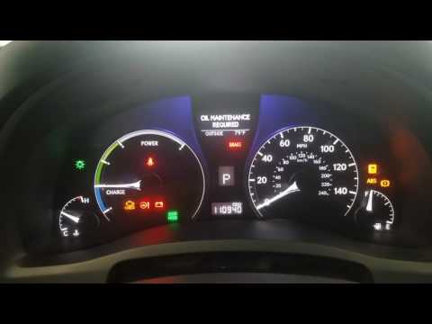 2010 lexus rx450h oil maintenace reset with navigation