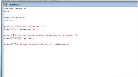 Learning C Programming Lesson 5: Scanf function