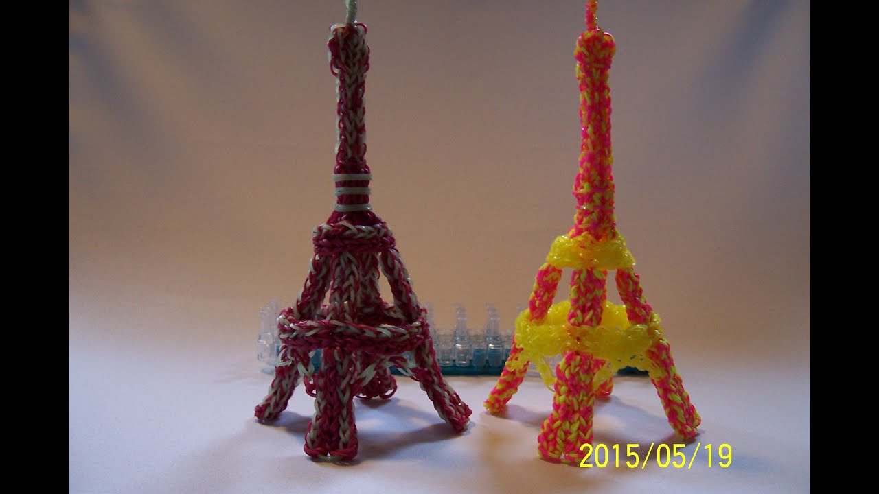 3D Eiffelova věž  z gumiček