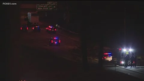 Pedestrian crash closes I-84 in West Hartford