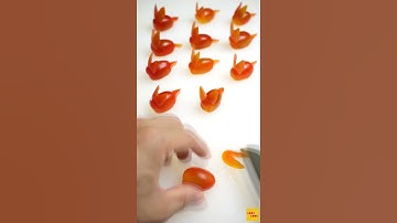 CÁCH CẮT TỈA HÌNH CON THỎ TỪ CÀ CHUA