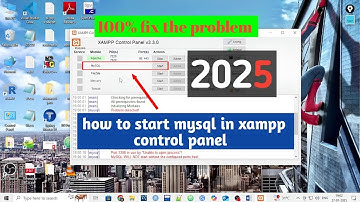 how to start mysql in xampp control panel | How to start mysql in xampp | How to run mysql in xampp