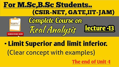 Real Analysis Complete Course🔥||Lecture-13||